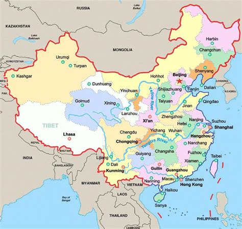 main cities of china